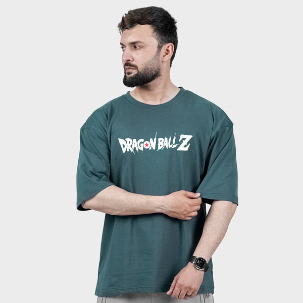 Green Dragon Ball Z Back Print TShirt