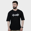 Weartofit Dumbell Black Tshirt