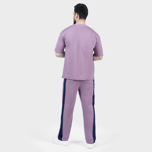 Lavender Navy Side Panel Tracksuit