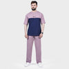 Lavender and Navy Side Panel Tracksuit
