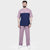 Lavender and Navy Side Panel Tracksuit