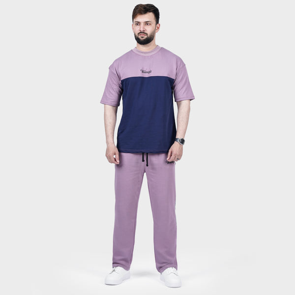 Lavender Navy Side Panel Tracksuit