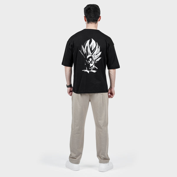 Black Dragon Ball Back Print with Grey Tracksuit