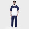 Blue and White Side Panel Tracksuit
