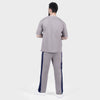 Grey and navy Side Panel Tracksuit