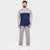 Grey and navy Side Panel Tracksuit