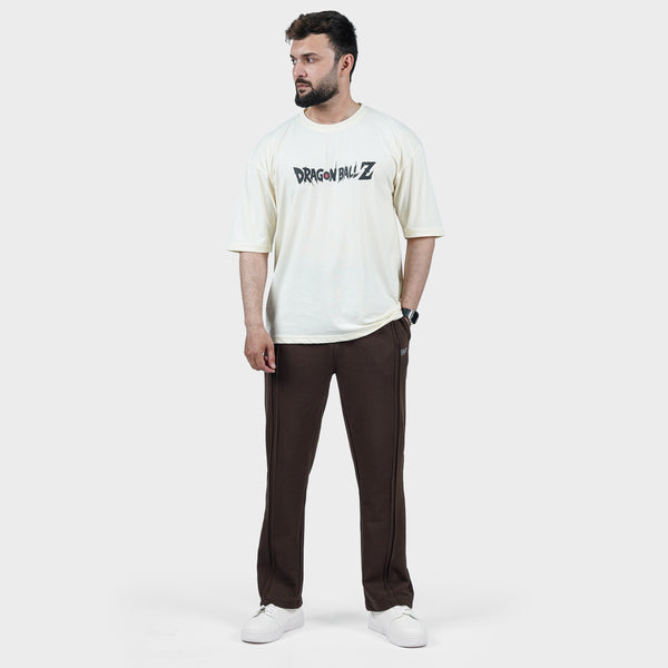 White Dragon Ball Back Print with Brown Tracksuit