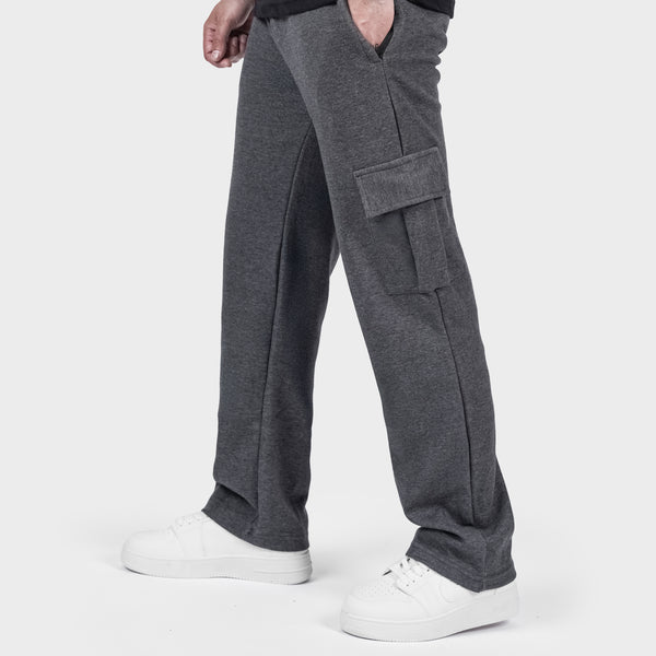 Pure Cotton Charcoal Cargo Trouser