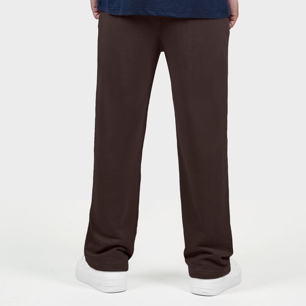 Dark Brown Double Stitch loose fit Trousers