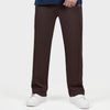 Dark Brown Double Stitch loose fit Trousers