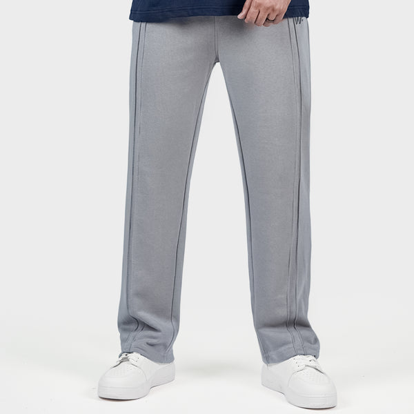 Gray Double Stitch loose fit Trousers