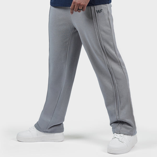 Gray Double Stitch loose fit Trousers