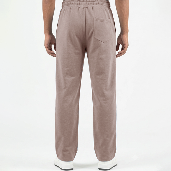 Dusty Pink Double Stitch loose fit Trousers