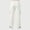 Off White Cotton Interlock Cargo Trouser
