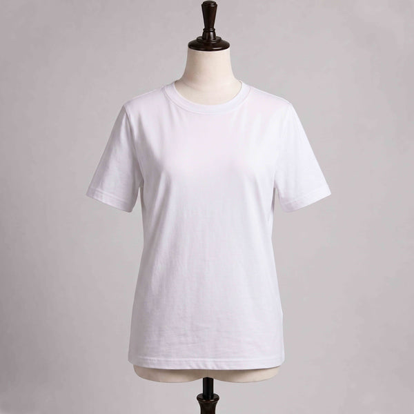 White Plain Lycra Cotton Tshirt