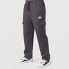 Deep Charcoal Cotton Interlock Cargo Trouser