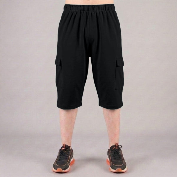 Black 3 Quarter Shorts