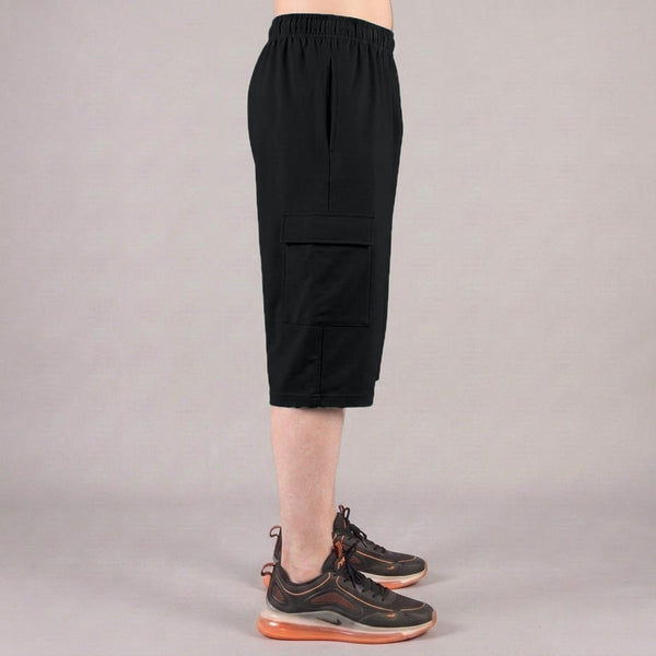 Black 3 Quarter Shorts