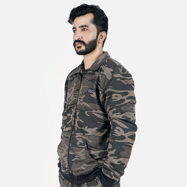 Unisex Camo Full Zipper