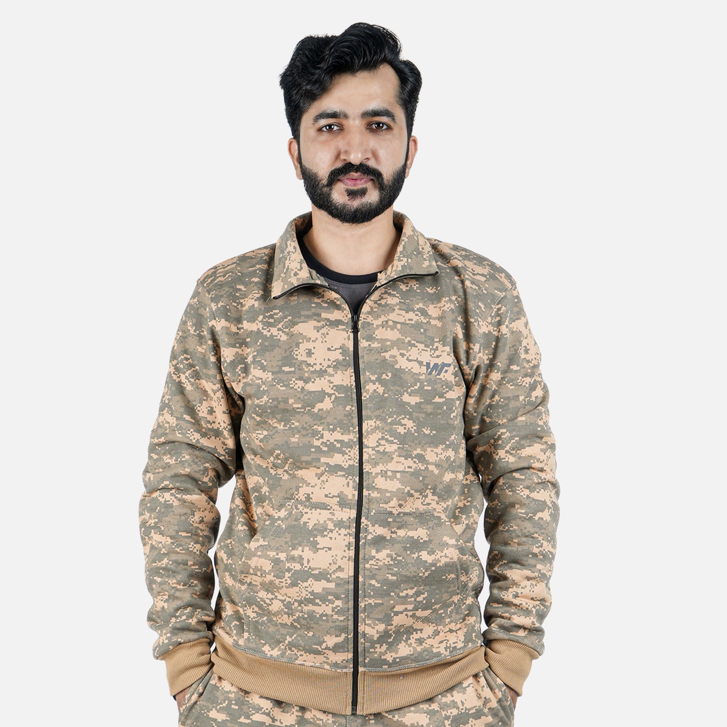 Unisex Camo Full Zipper
