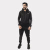 Black Tracksuit With Three White Stripes
