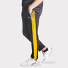 Black Quick Dry Bottoms with Mustard Mesh Panel Trouser