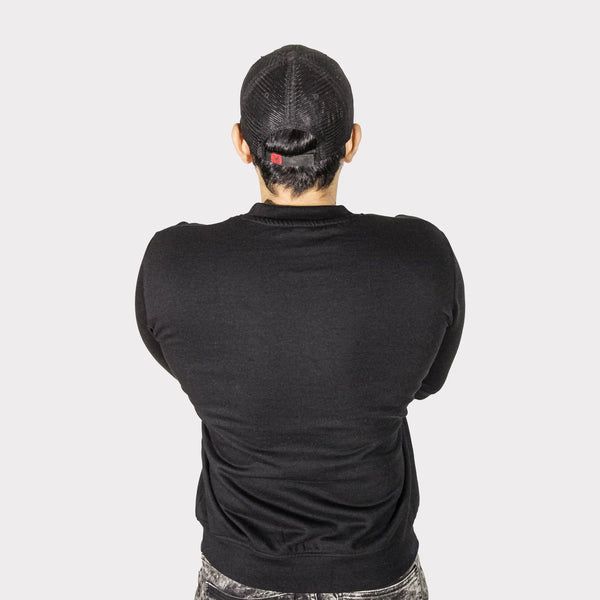 Unisex Black Fleece Sweatshirt