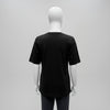 Black Cotton Knit Relaxed Fit T-Shirt
