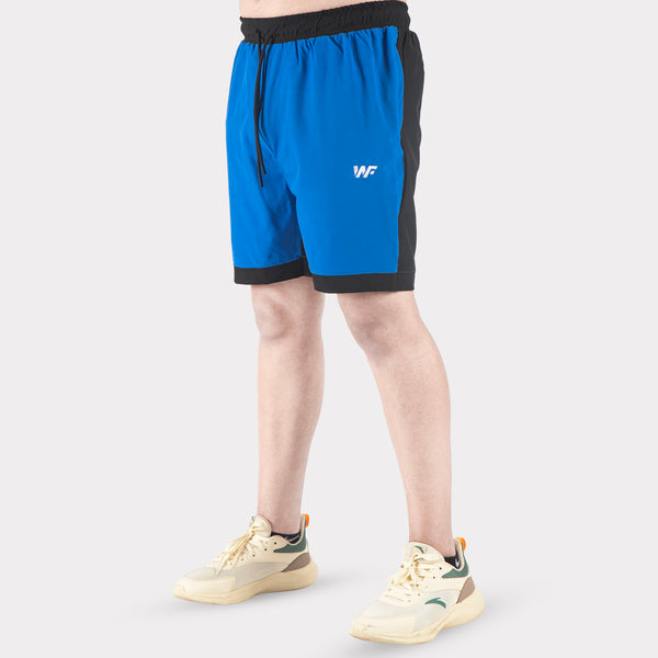 Blue/Black Micro Interlock Training Shorts