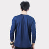 Plain Navy Blue Henley