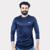 Blue Quick Dry Full Sleeves T-Shirt
