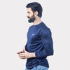Blue Quick Dry Full Sleeves T-Shirt