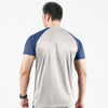 Silver and Blue Raglan Tshirt