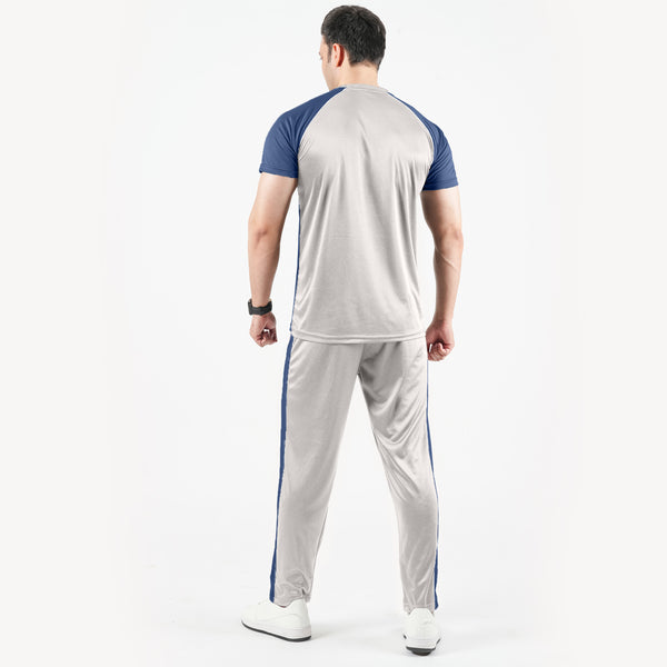 Silver and Blue Tracksuit