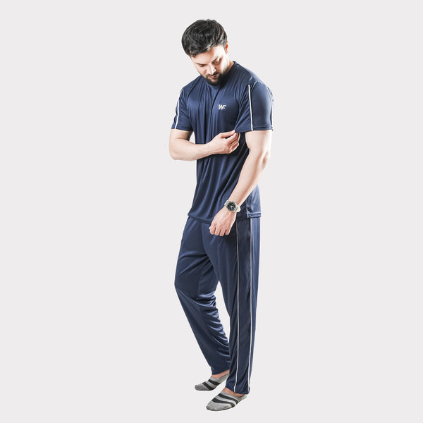 Navy Hawk Series With Double Piping Tracksuit