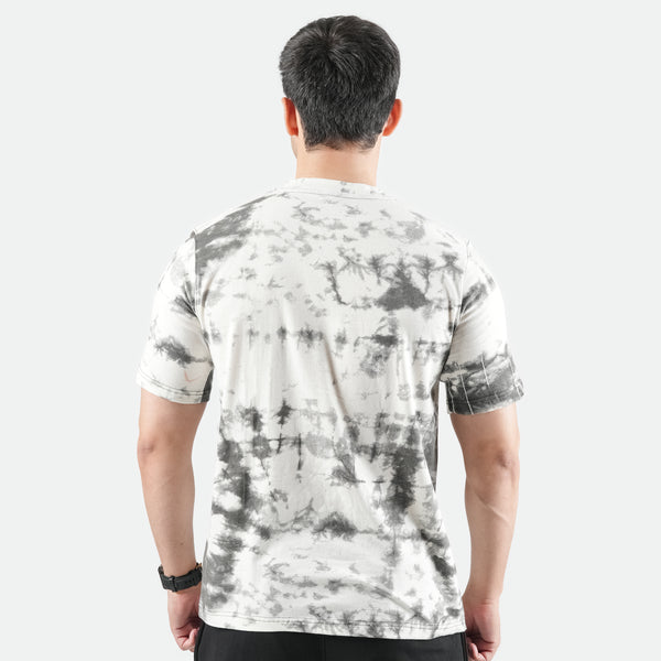 White Printed Lycra Tshirt