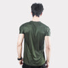 Wear To Fit Dumbbell Dark Green Quick Dry T-Shirt