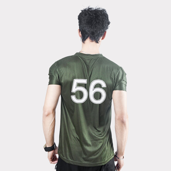 Run Machine Dark Green Quick Dry T-Shirt