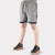 Smoky Gray/Black Micro Interlock Training Shorts
