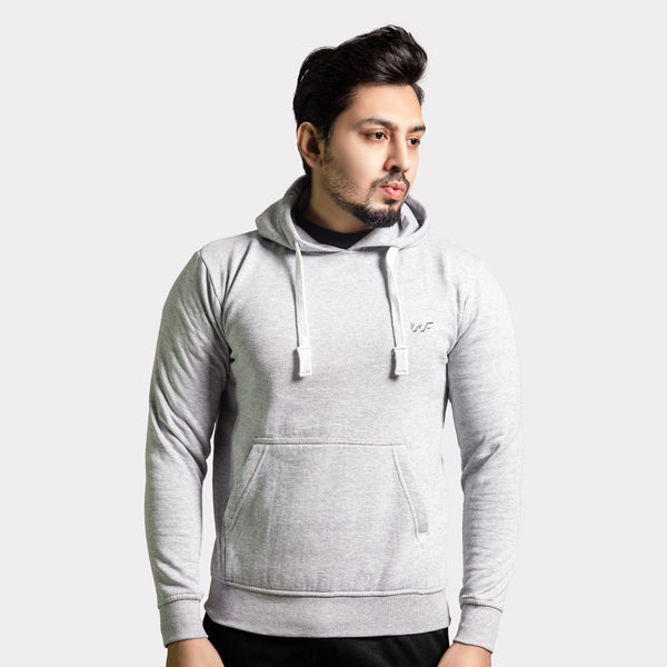 Unisex Round Neck Grey Hoodie
