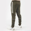 Olive Three Stripes Hawk Series Bottoms With Piping