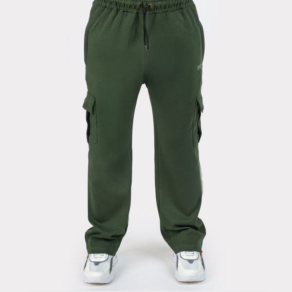 Pure Cotton Green Cargo Trouser