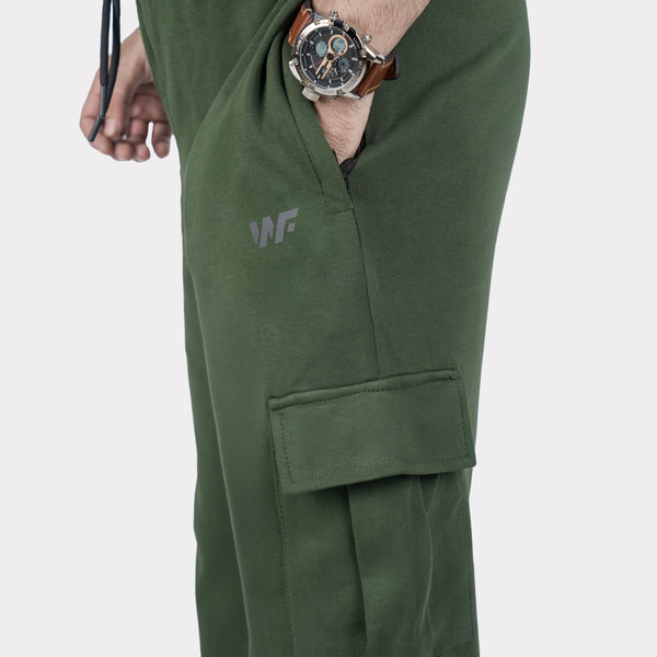 Pure Cotton Green Cargo Trouser
