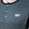 Plain charcoal Henley