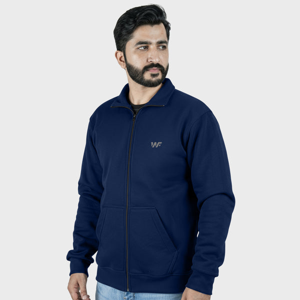 Unisex Navy Blue Zipper