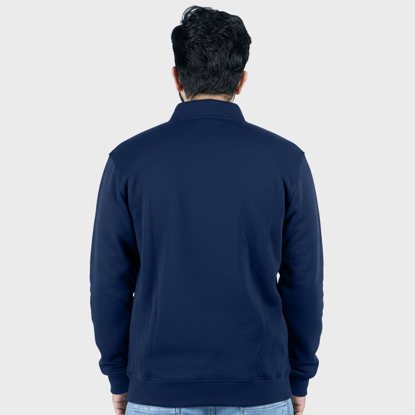 Unisex Navy Blue Zipper