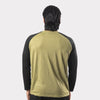 Olive and black Raglan