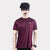 Maroon Quick Dry T-Shirt with Shoulder reflectors