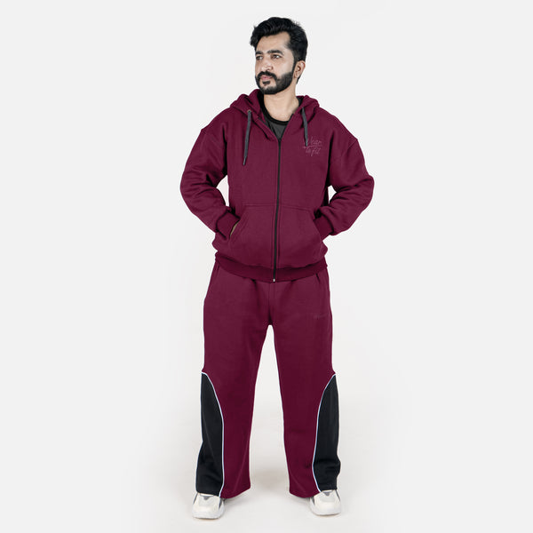 Special Edition Maroon Baggy Tracksuit