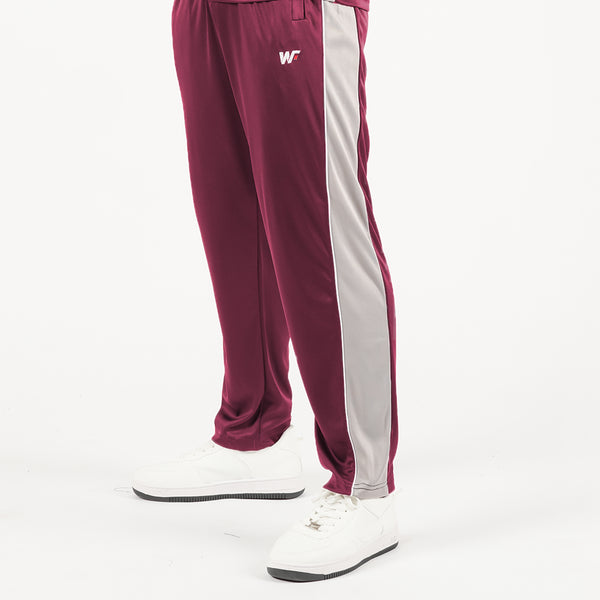 Maroon with Silver Panel Bottoms